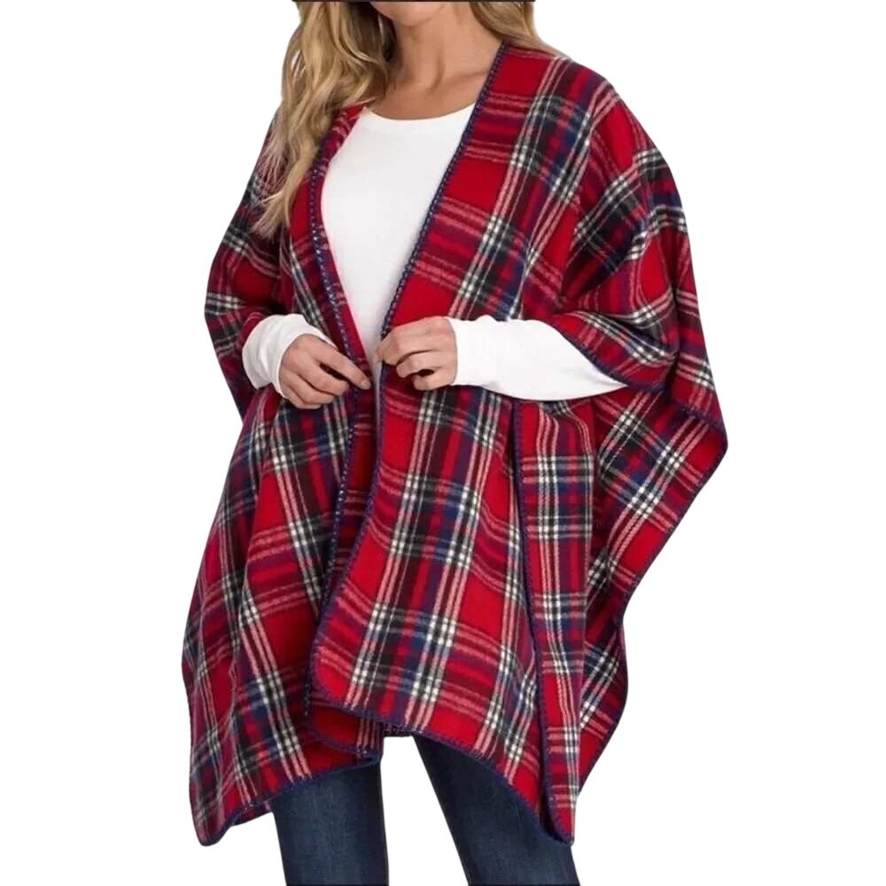 Woolrich Women's Bailey Tartan Plaid Cozy Shawl Blanket Wrap One Size NWT